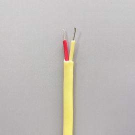 1.29mm*2 K Cavo di compensazione di termocoppia con isolamento in fibra di vetro gialla